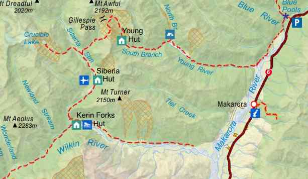 gillespie pass circuit map