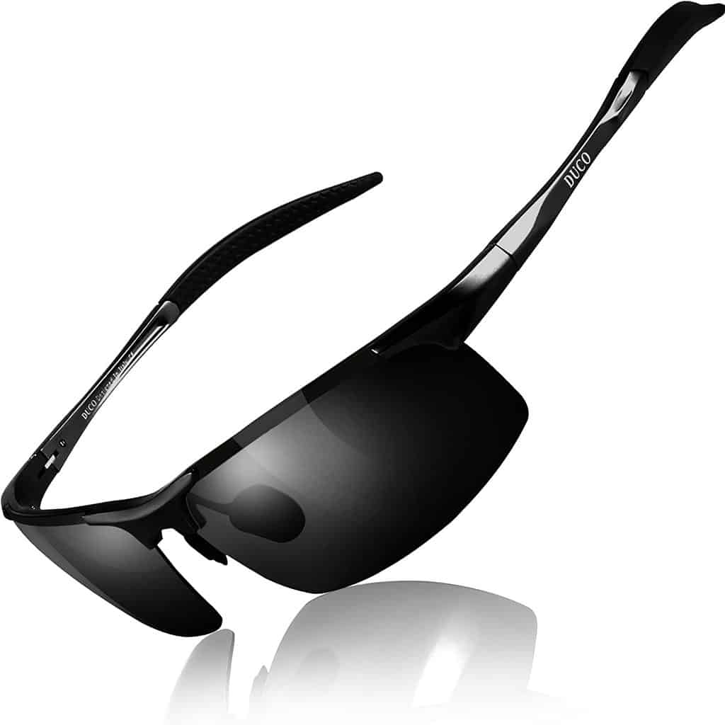 duco mens sports polarized sunglasses uv protection sunglasses isolated on white background