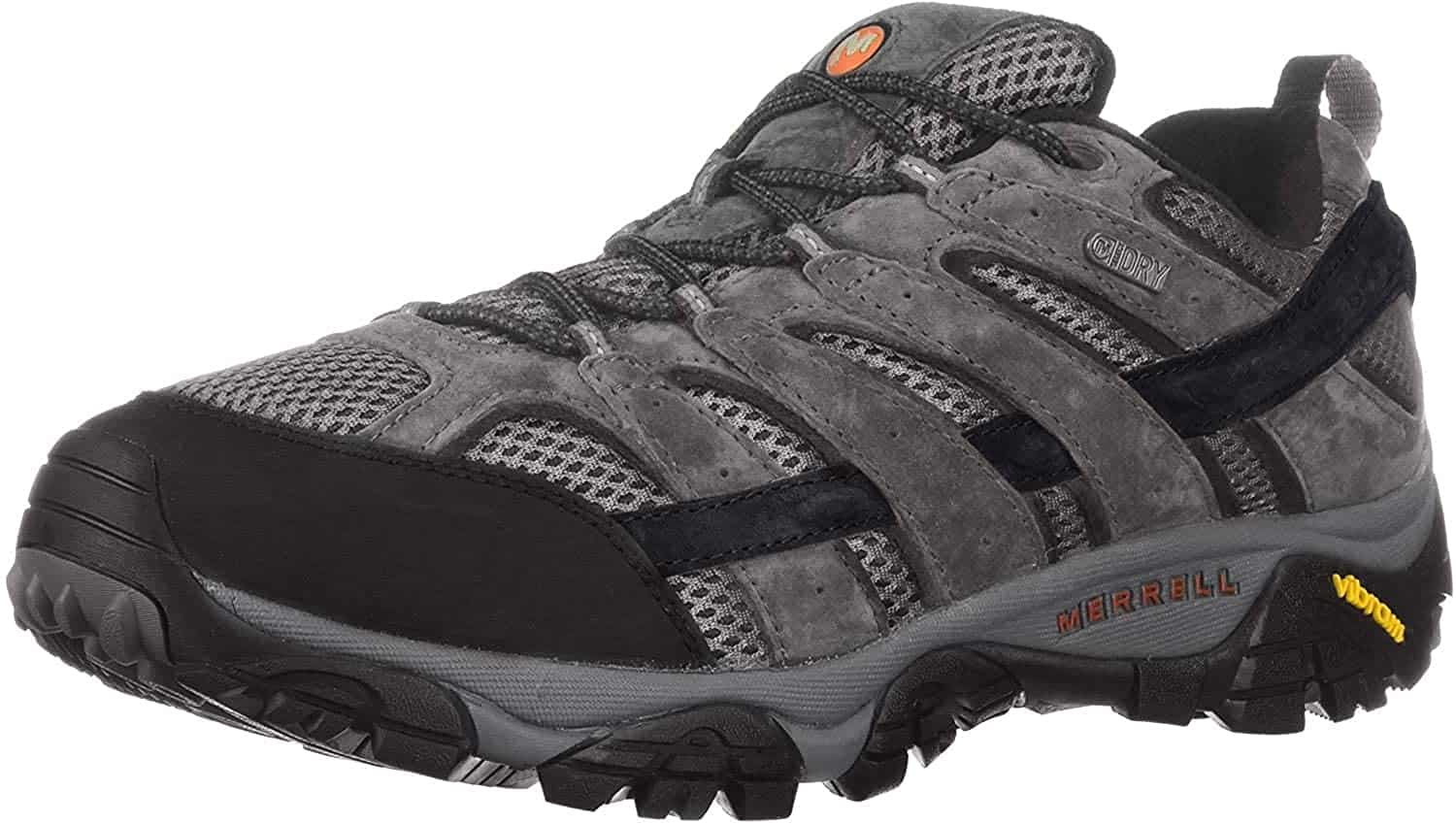 merrell mens moab 2 waterproof hiking shoe isolated on white background