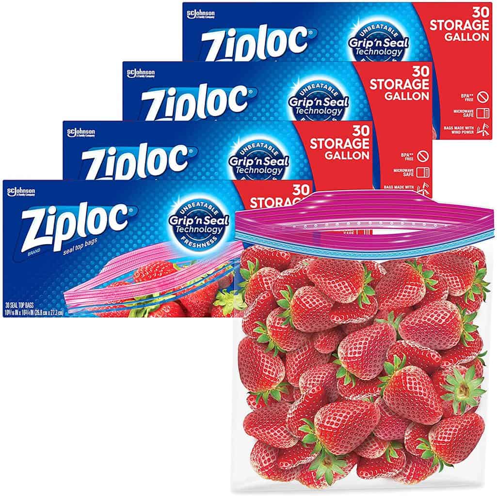 ziploc storage bags with new grip n seal technology