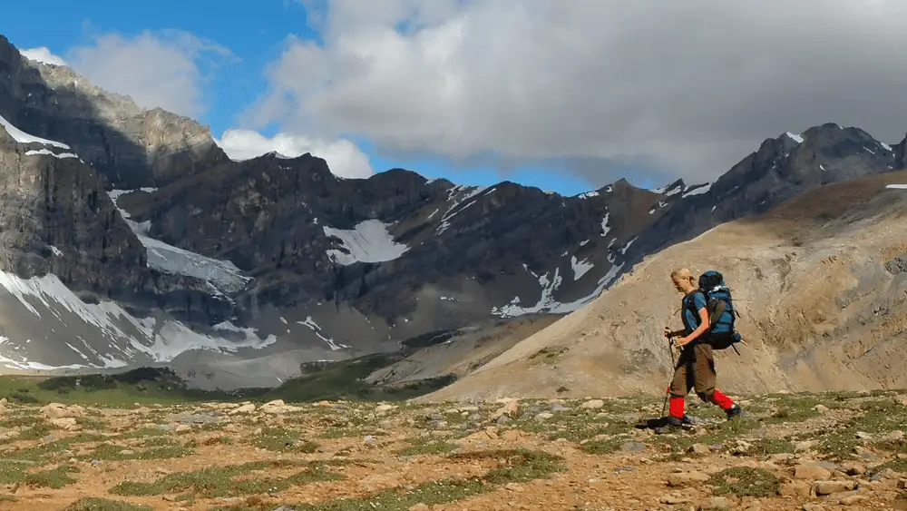 Woman Hiking in Banff