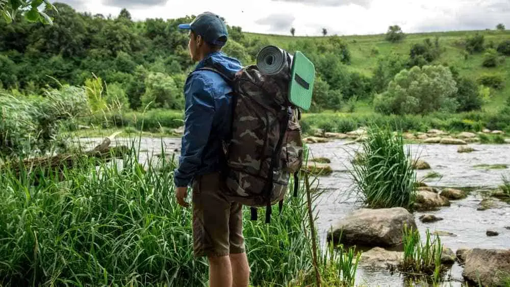 Walking hiking backpack the right way