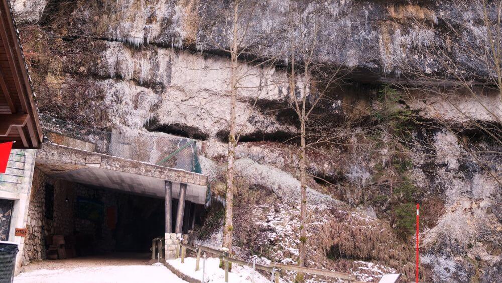 Vallorbe caves in Switzerland