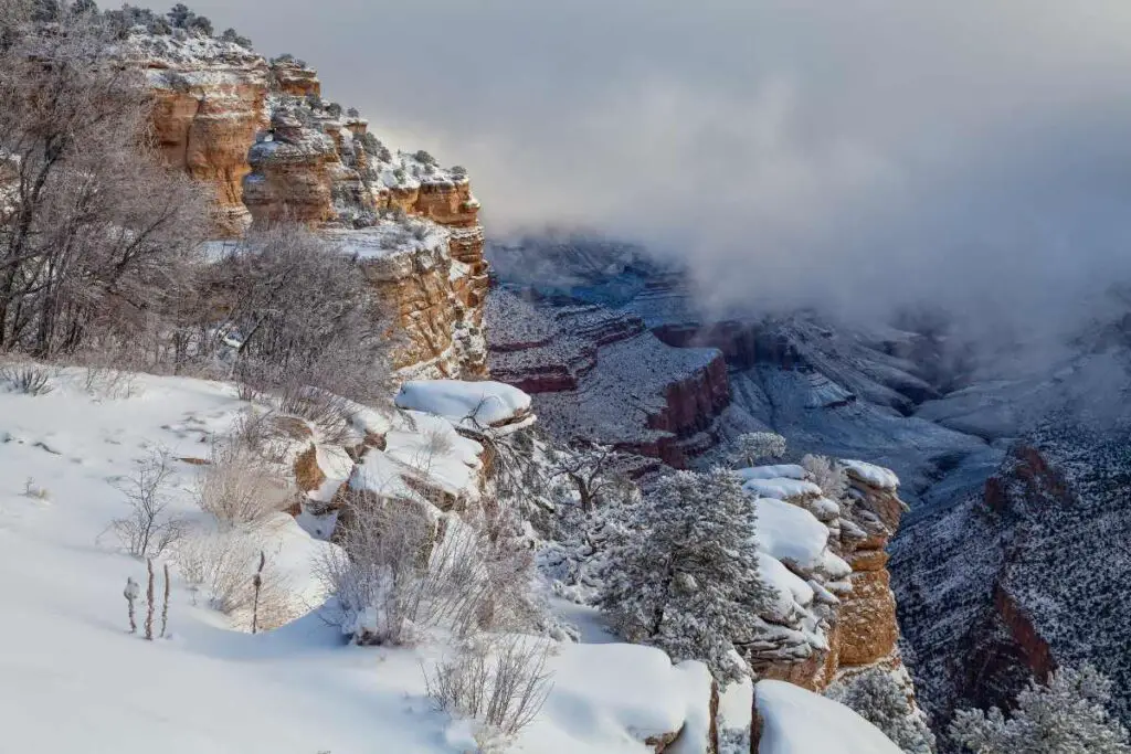 Grand Canyon winter climate