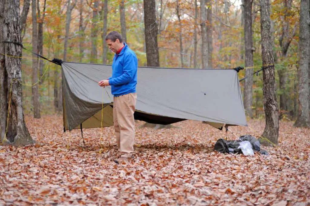 configuration backpacking tarp