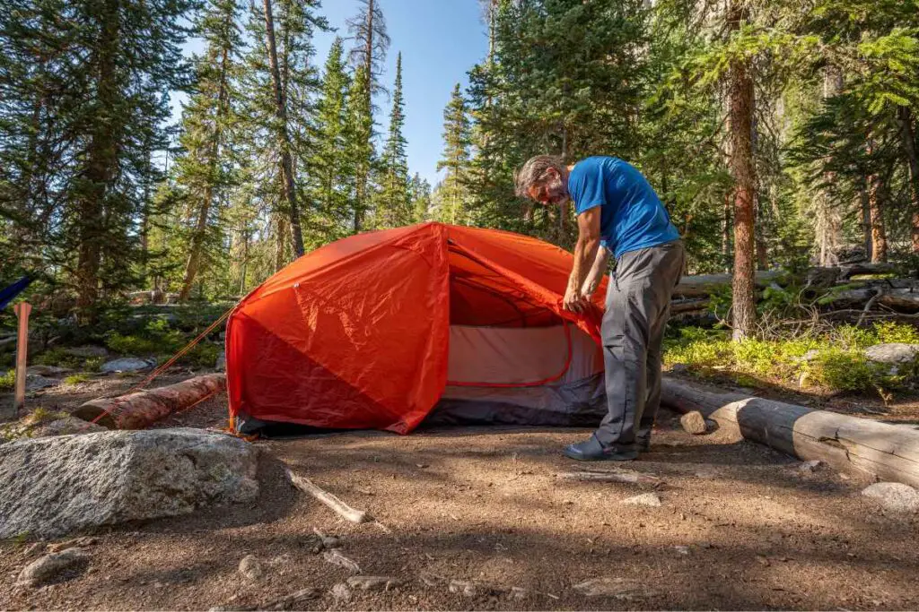 time needed setting up tent
