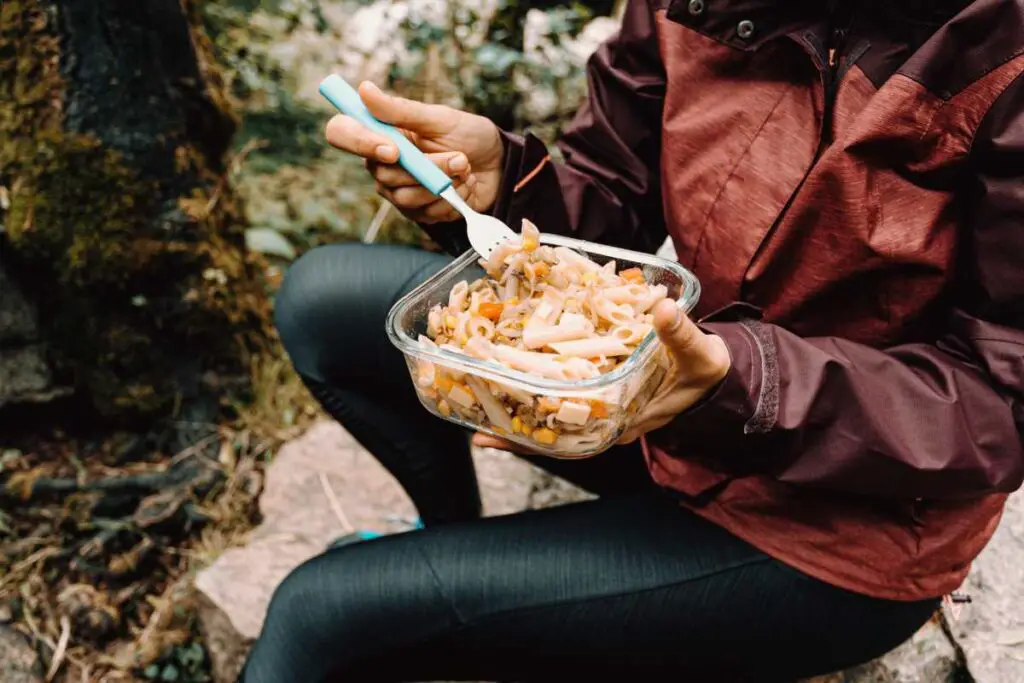 planning hiking lunch